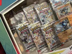 2x Pokemon TCG Prismatic Evolutions Lucario EX + Tyranitar EX Premium Collection - Image 5