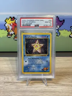 Pokemon TCG Misty's Staryu Gym Challenge 92 Regular 1st Edition PSA 10 WOTC - Image 1