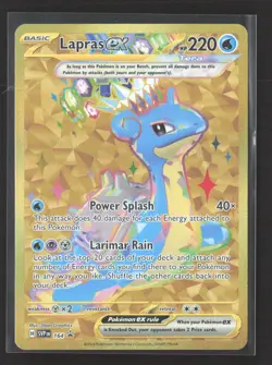 Pokemon 2024 Stellar Crown Lapras EX #164/91 - Image 1
