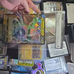 Pokemon JUMBO Rayquaza V SWSH100 Crown Zenith Sea And Sky Promo - CGC 9 - Image 3