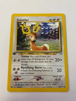 Stantler 76/111 Pokemon Neo Genesis 1st Edition Non Holo NM/MINT 2000 box-S4 - Image 1