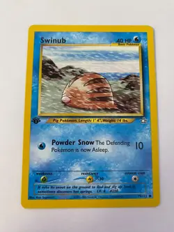 Swinub 79/111 Pokemon Neo Genesis 1st Edition Non Holo NM/MINT 2000 box-S4 - Image 1