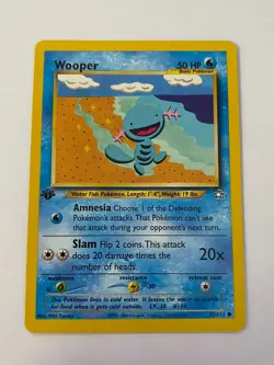 Wooper 82/111 Pokemon Neo Genesis 1st Edition Non Holo NM/MINT 2000 box-S4 - Image 1