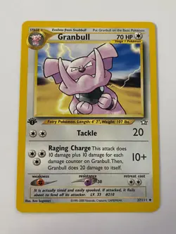 Granbull 37/111 Pokemon Neo Genesis 1st Edition Non Holo NM/MINT 2000 box-S4 - Image 1
