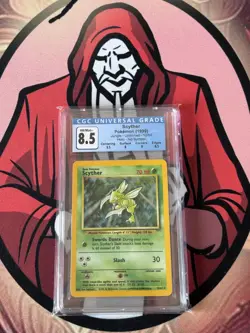 Pokemon JUNGLE Holo Scyther NO SYMBOL CGC 8.5 ! - Image 1