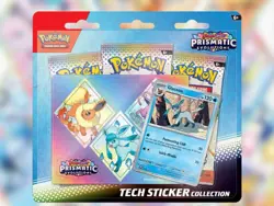 Pokemon TCG: Prismatic Evolutions Tech Sticker Factory Sealed 12 Box Case - Image 1