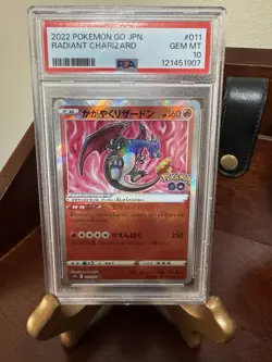 Radiant Charizard 011/071 S10b: Pokemon GO Holo (Japanese) PSA 10 - Image 1