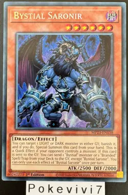Carte YU-GI-OH! BYSTIAL SARONIR MP23-EN158 Secret Rare NEUF - Image 1