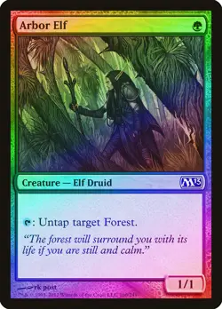 Arbor Elf FOIL Magic 2013 / M13 NM Green Common MAGIC GATHERING CARD ABUGames - Image 1