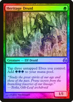 Heritage Druid FOIL Morningtide PLD Green Uncommon MAGIC MTG CARD ABUGames - Image 1