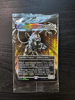 Magic The Gathering x Marvel Legends Agent Anti-Venom Foil Promo Card Sealed - Image 1