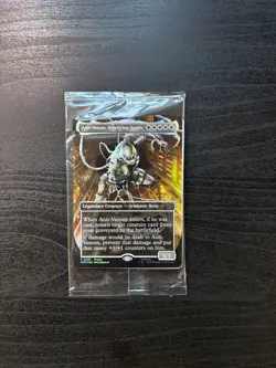 Magic The Gathering x Marvel Legends Agent Anti-Venom Foil Promo Card Sealed - Image 2