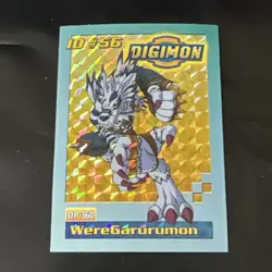 Bandai Digimon Trading Card ID#56 Weregarurumon Toy Exclusive Holo Rare - Image 1