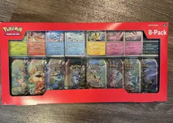 Pokemon TCG: Prismatic Evolutions 8 Mini-Tins w/Promo Cards [Costco Exclusive] - Image 1
