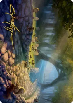 1x Art Series (70/81) Gold Signature - Squirrel Sanctuary MTG Modern Horizons 2 - Image 1