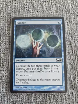 MTG Ponder - Magic 2010 (M10) #68 Magic the Gathering LP - Image 1