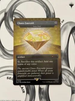 Chaos Emerald (7035) Yellow Foil - Lotus Petal - MTG Sonic Secret Lair - Image 2
