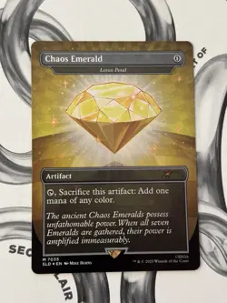 Chaos Emerald (7035) Yellow Foil - Lotus Petal - MTG Sonic Secret Lair - Image 3