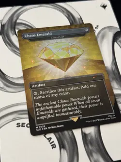 Chaos Emerald (7035) Yellow Foil - Lotus Petal - MTG Sonic Secret Lair - Image 4