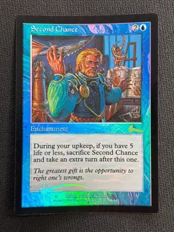 MTG Urza’s Legacy SECOND CHANCE Foil MP (BIN1304) Graded Power - Image 1