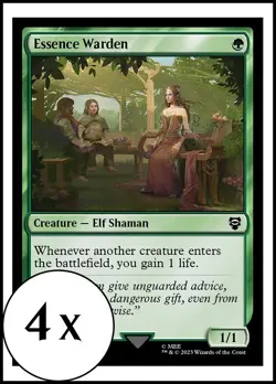 MTG - 4 x Essence Warden - Playset 4x x4 - Lord of the Rings - LOTR LTR LTC - Image 1
