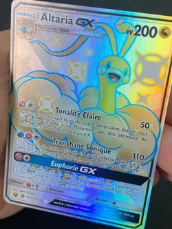 CARTE POKEMON ALTARIA GX SV77/SV94 FR ULTRA RARE SL DESTINEES OCCULTES - NEUF - Image 2