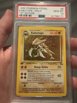 PSA 10 GEM MINT Kabutops 1ST EDITION HOLO Pokemon Fossil 1999 WOTC INVESTMENT - Image 1