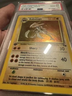 PSA 10 GEM MINT Kabutops 1ST EDITION HOLO Pokemon Fossil 1999 WOTC INVESTMENT - Image 4