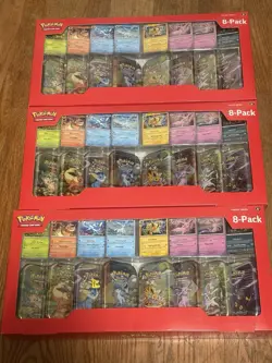 3x Pokemon Prismatic Evolution Mini Tin (Costco Exclusive)-Factory Sealed Bundle - Image 1