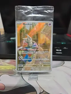 Mimikyu SVP 075 Paldean Fates Black Star Promo Full Art Pokemon Sealed - Image 1