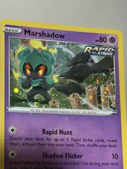 Bleed Error Cosmos Heart Swirl Marshadow 080/203 Evolving Skies Pokemon TCG NM - Image 2