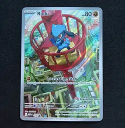 Pokemon TCG - Mega Evolution Riolu & Alakazam Pokemon Center Stamped Promos Set - Image 1