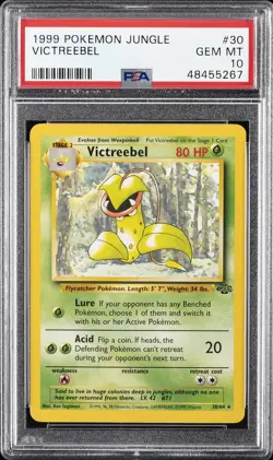 1999 POKEMON JUNGLE #30 VICTREEBEL PSA 10 - Image 1