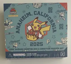 2025 Pokemon Worlds Varsity Pikachu Coin Damage Counter Dice Marker Set Anaheim - Image 1