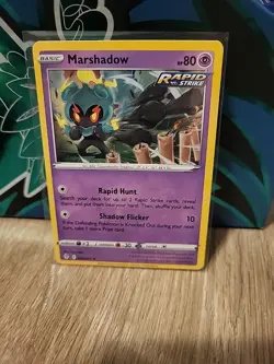 Marshadow Pokemon Promos 080/203 Holo Cosmos Holo Rare Pokemon TCG NM - Image 1