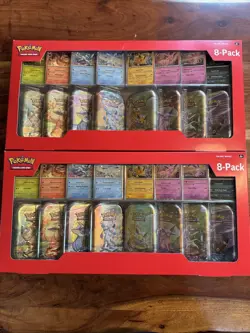 🔥2 SEALED BOXES🔥 Pokemon TCG Prismatic Evolutions Costco 8 Mini-Tin Bundle - Image 2