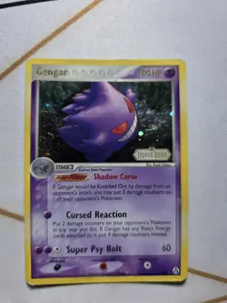 Pokemon TCG Vintage Gengar 5/92 Legend Maker Holo Rare Holo Swirl - Image 1
