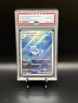 2023 POKEMON Wartortle Scarlet Violet 151 English ILLUSTRATION RARE #171 PSA 10 - Image 1