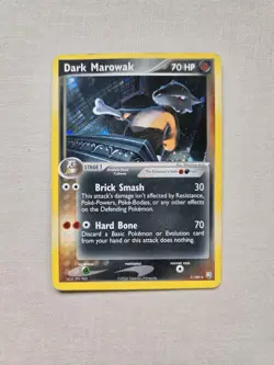 Pokemon TCG Dark Marowak Team Rocket Returns 7/109 Hilo Rare 2004 - Image 1