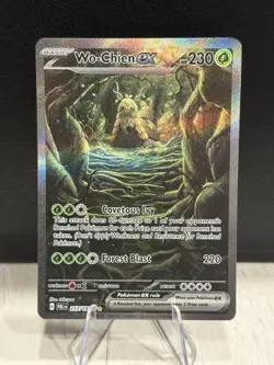 Pokemon TCG: S&V Paldea Evolved - Wo-Chien ex SIR 257/193 - NM+ - Image 1