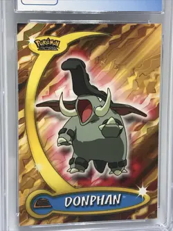 CGC Blue 9.5 Gem Mint Donphan #23 Pokemon Topps Advanced Challenge (Now a 10) - Image 3