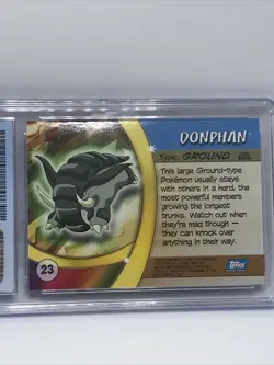 CGC Blue 9.5 Gem Mint Donphan #23 Pokemon Topps Advanced Challenge (Now a 10) - Image 5