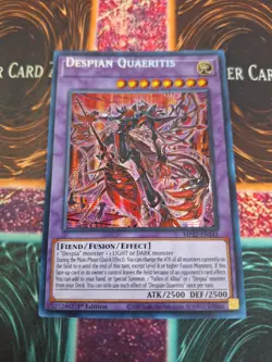Yu-Gi-Oh! Despian Quaeritis MP22-EN141 Prismatic Secret 1st Ed NM Misprint Name - Image 1