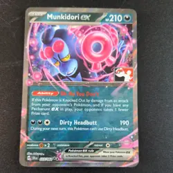 Munkidori EX 037/064 Pokemon Prize Pack Series 6 Promo Pokemon Card Stamp - Image 1