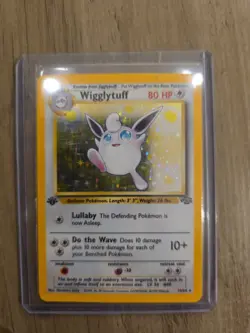 Pokemon TCG Wigglytuff 1st Edition Holo Card Jungle 16/64 - Image 1