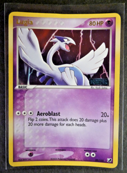 Lugia EX Unseen Forces 29/115 Reverse Holo Rare Pokemon Card 2005 heavily played - Image 1