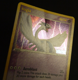 Lugia EX Unseen Forces 29/115 Reverse Holo Rare Pokemon Card 2005 heavily played - Image 3