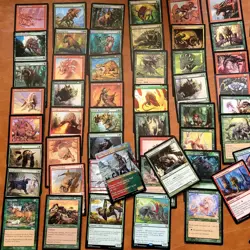 Magic Commander Deck MTG 100 - *Targ AGGRO BEASTS Attacking Red & Green Tribal* - Image 3