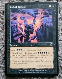 MTG Cabal Ritual Torment Magic the Gathering Regular HP 2002 - Image 1