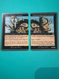 B.F.M. Big Furry Monster - Unglued - MTG - Magic - Complete - Left & Right Sides - Image 1